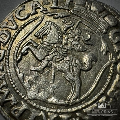 1563 metų Žygimanto Augusto 3 grašiai - Katalogo nr. 9SA62-9 - Image 3