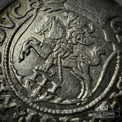 1564 metų Žygimanto Augusto 3 grašiai - Katalogo nr. 9SA55-13 - RR retumas - Image 3