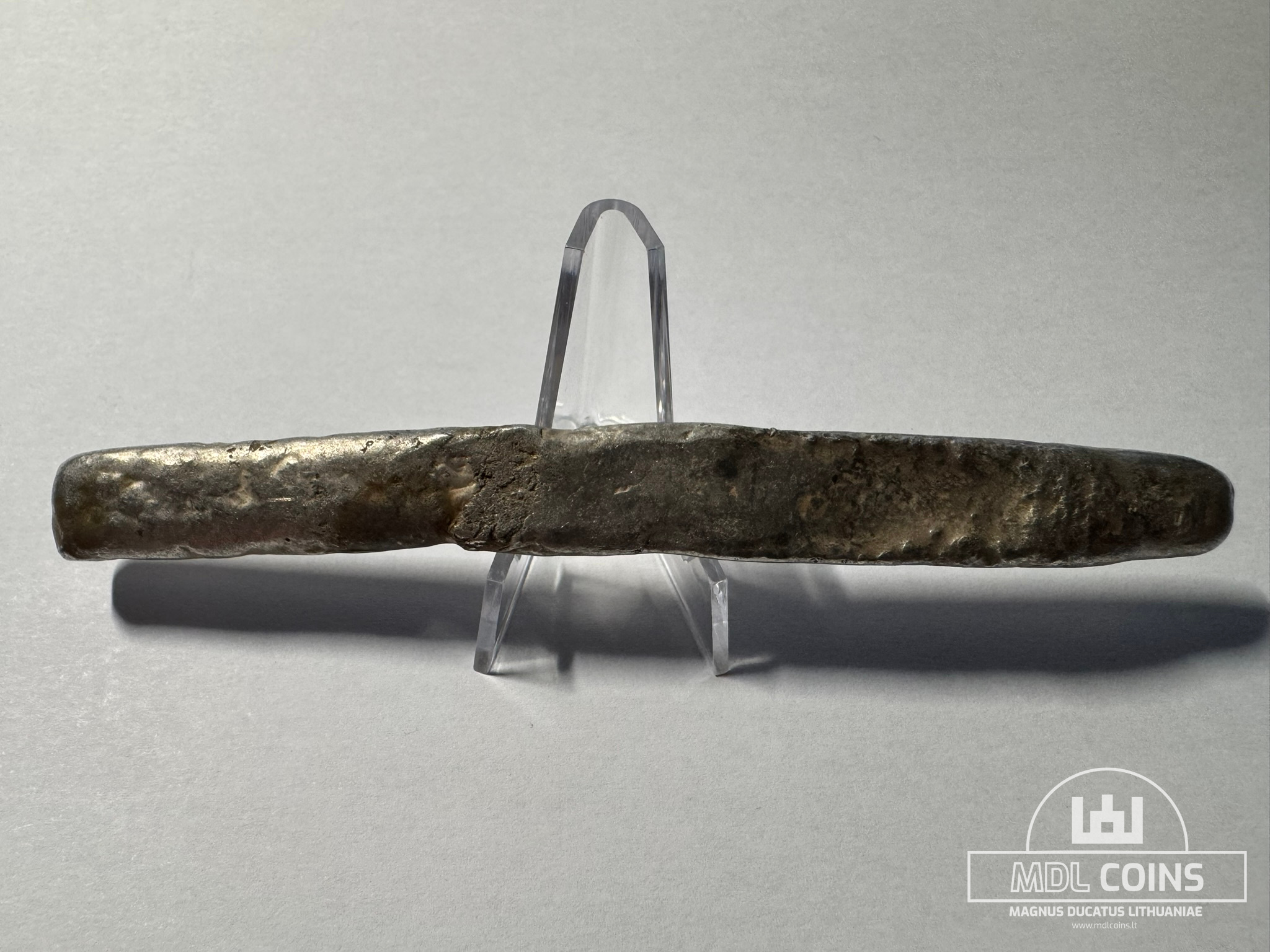 XIV amžiaus Lietuviškas lydinys / ilgasis su trim įkirtimais (13,2 cm / 106,6 g) - Image 4