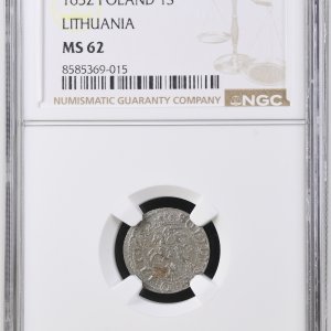 Alternative view of 1652 metų Jono Kazimiero šilingas - NGC MS62