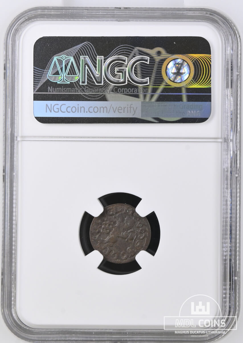 1665 metų Jono Kazimiero šilingas - NGC AU50BN - Image 3