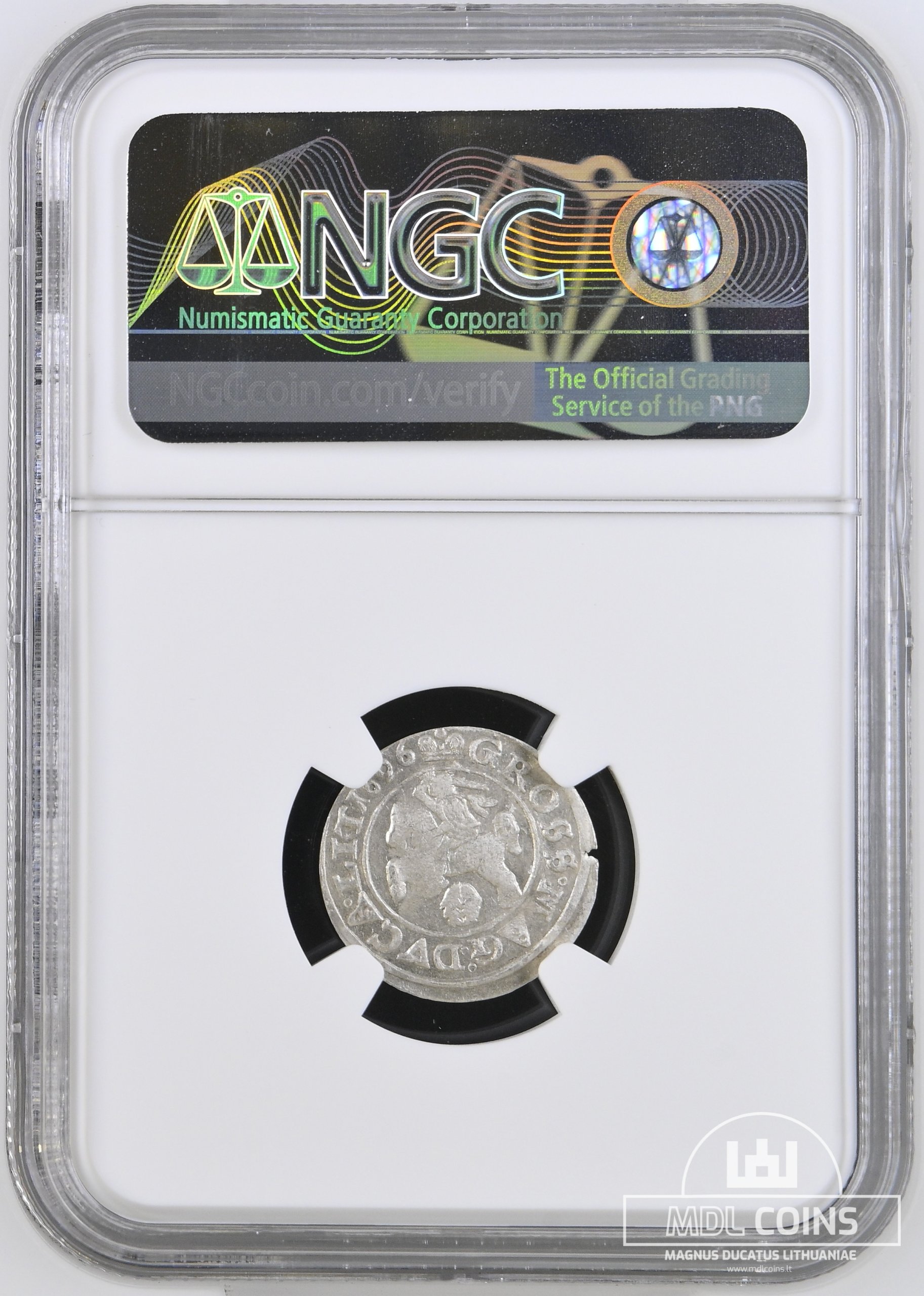 1626 metų Žygimanto Vazos grašis - NGC MS63 – (Sesija Nr.89 – Pabaiga 20260408 – 22.10 val. + 2 min. „Anti-sniping”) - Image 3