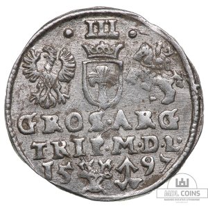 1597 metų Žygimanto Vazos 3 grašiai
