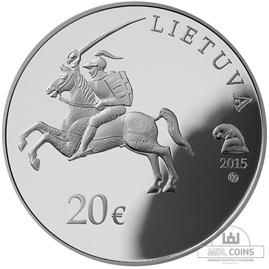 Lietuva - 2015 metų 20 eurų - Mykolo Kleopo Oginskio 250-osios gimimo metinės - (Sidabras 925 / 28,28 g) - Image 2