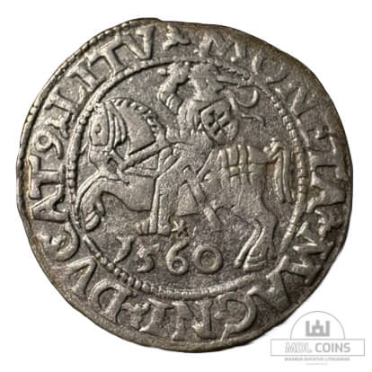 1560 metų Žygimanto Augusto 1/2 grašio