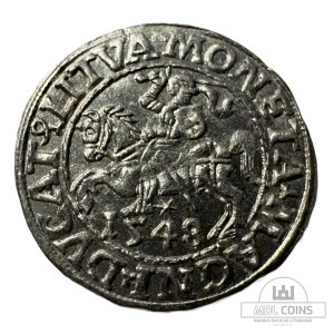 1548 metų Žygimanto Augusto 1/2 grašio