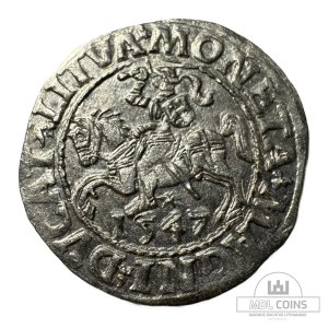 1547 metų Žygimanto Augusto 1/2 grašio - Dvigubas kalimas