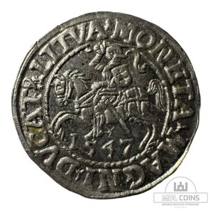 1547 metų Žygimanto Augusto 1/2 grašio