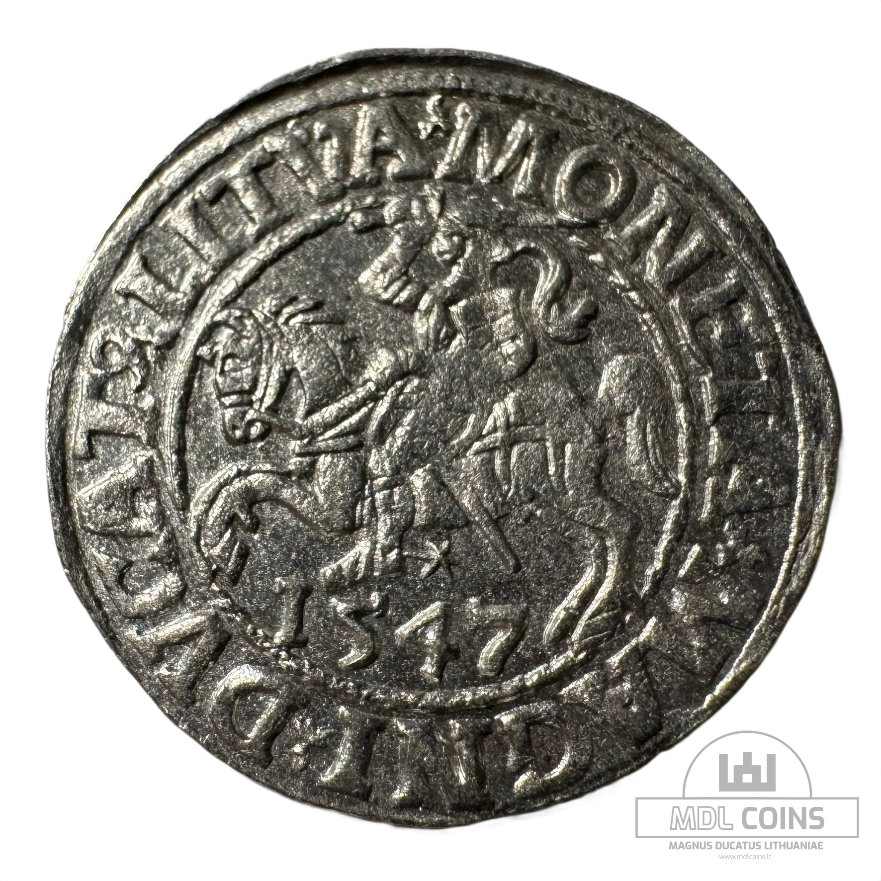 1547 metų Žygimanto Augusto 1/2 grašio