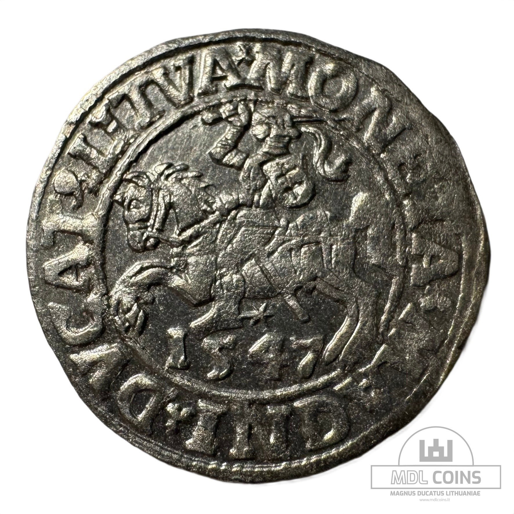 1547 metų Žygimanto Augusto 1/2 grašio