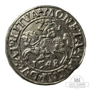 1548 metų Žygimanto Augusto 1/2 grašio