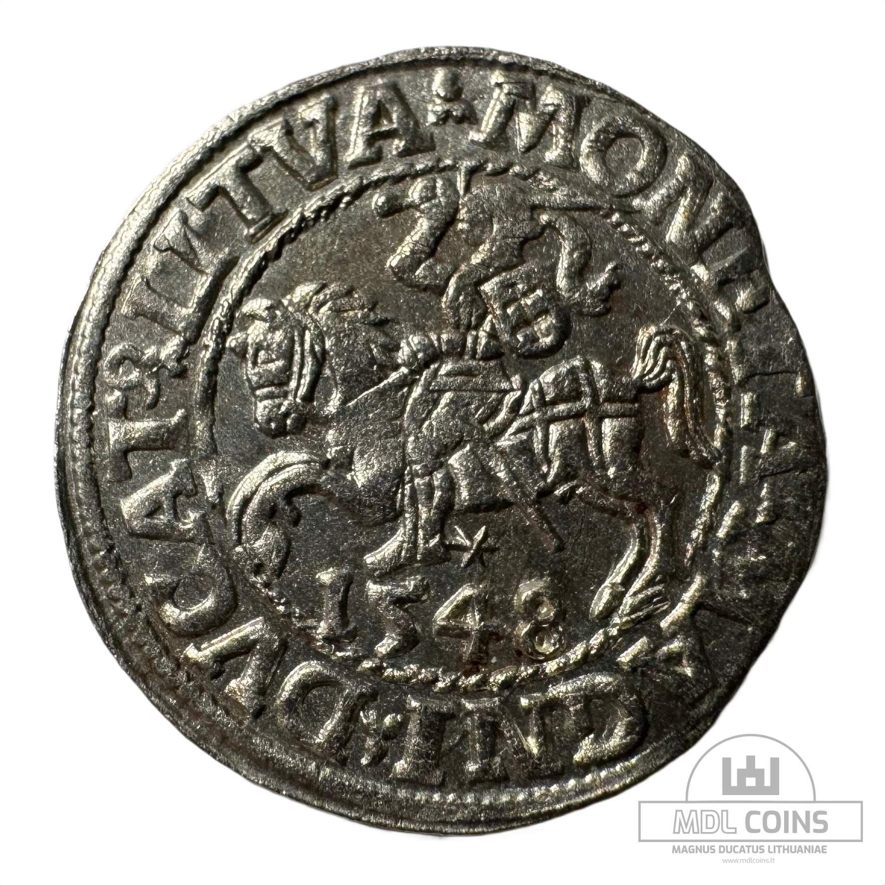 1548 metų Žygimanto Augusto 1/2 grašio