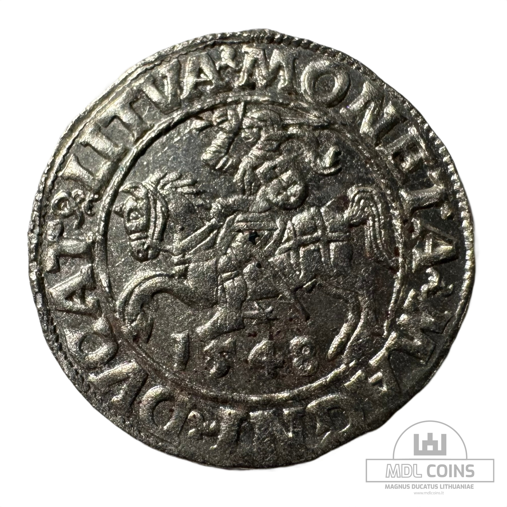 1548 metų Žygimanto Augusto 1/2 grašio