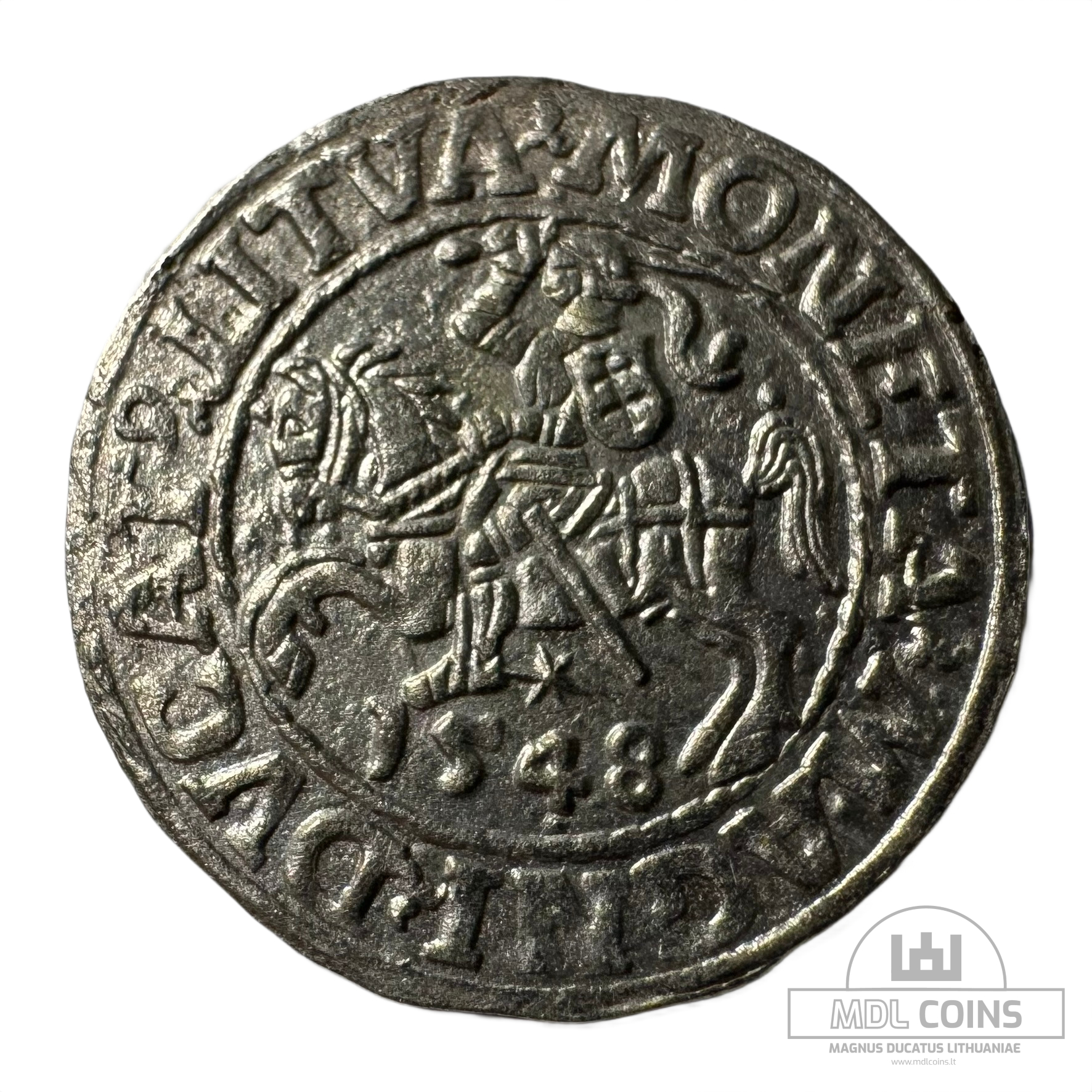 1548 metų Žygimanto Augusto 1/2 grašio