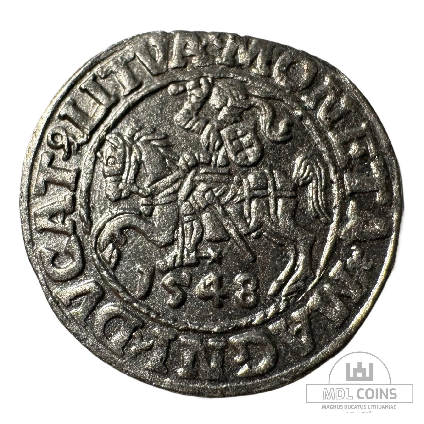 1548 metų Žygimanto Augusto 1/2 grašio