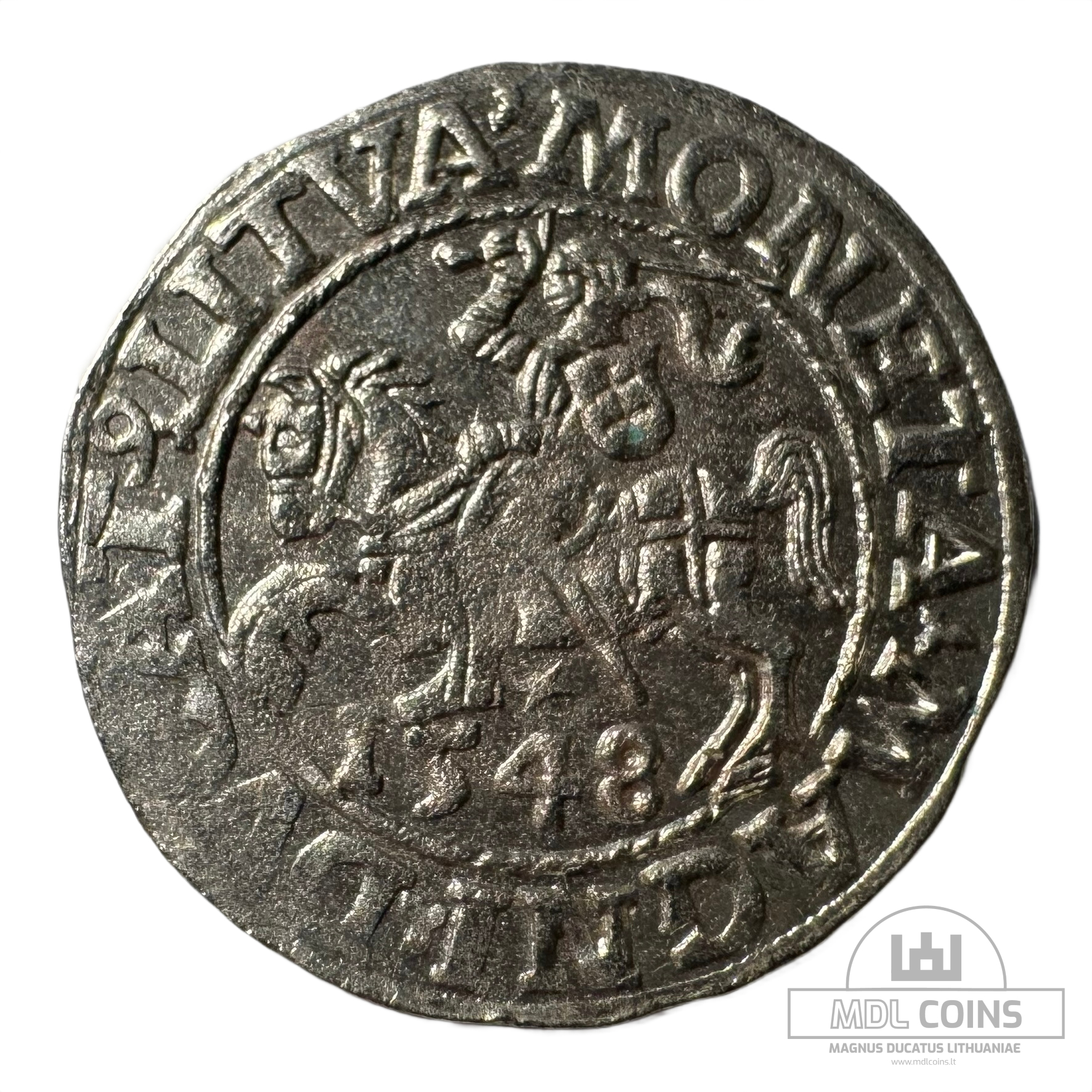 1548 metų Žygimanto Augusto 1/2 grašio