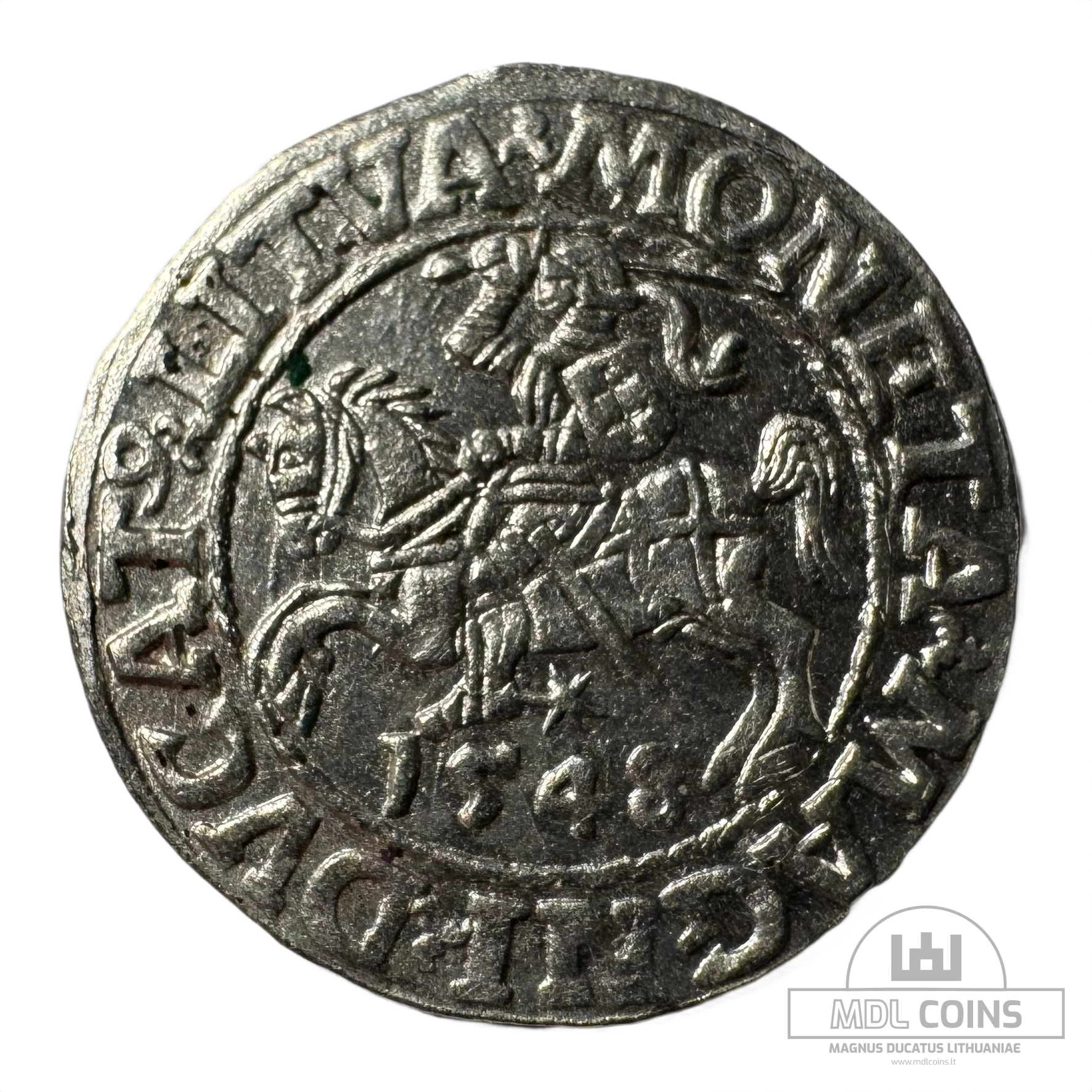 1548 metų Žygimanto Augusto 1/2 grašio