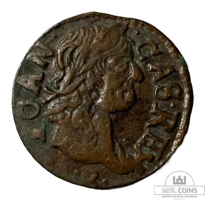 1666 metų Jono Kazimiero šilingas - Vilniaus kalykla - Image 2