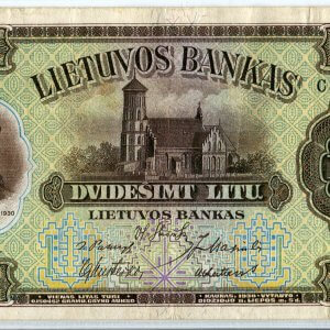1930 metų 20 litų - C serija - VF-XF