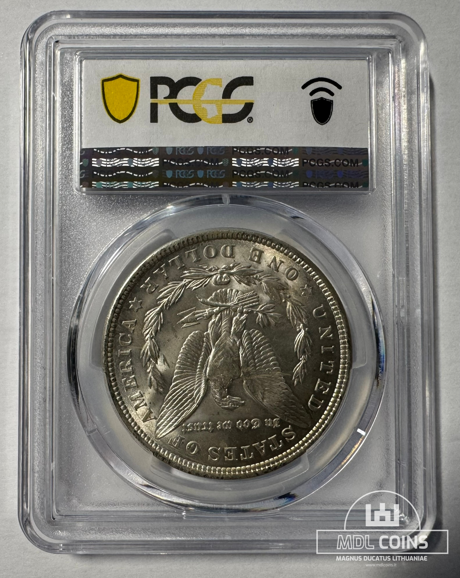 JAV - 1921 metų 1 doleris - "Morganas" - PCGS MS64 - (Sidabras 900 / 26,73 g) - Image 3