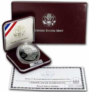 JAV - 1998 metų 1 doleris - "Robert F. Kennedy" - (Sidabras 900 / 26,73 g)