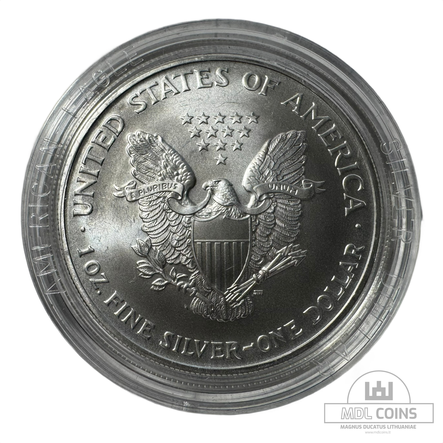 JAV - 2003 metų 1 doleris - "Silver Eagle" - Su dėžute - (Sidabras 999 / 31,1 g) - Image 3