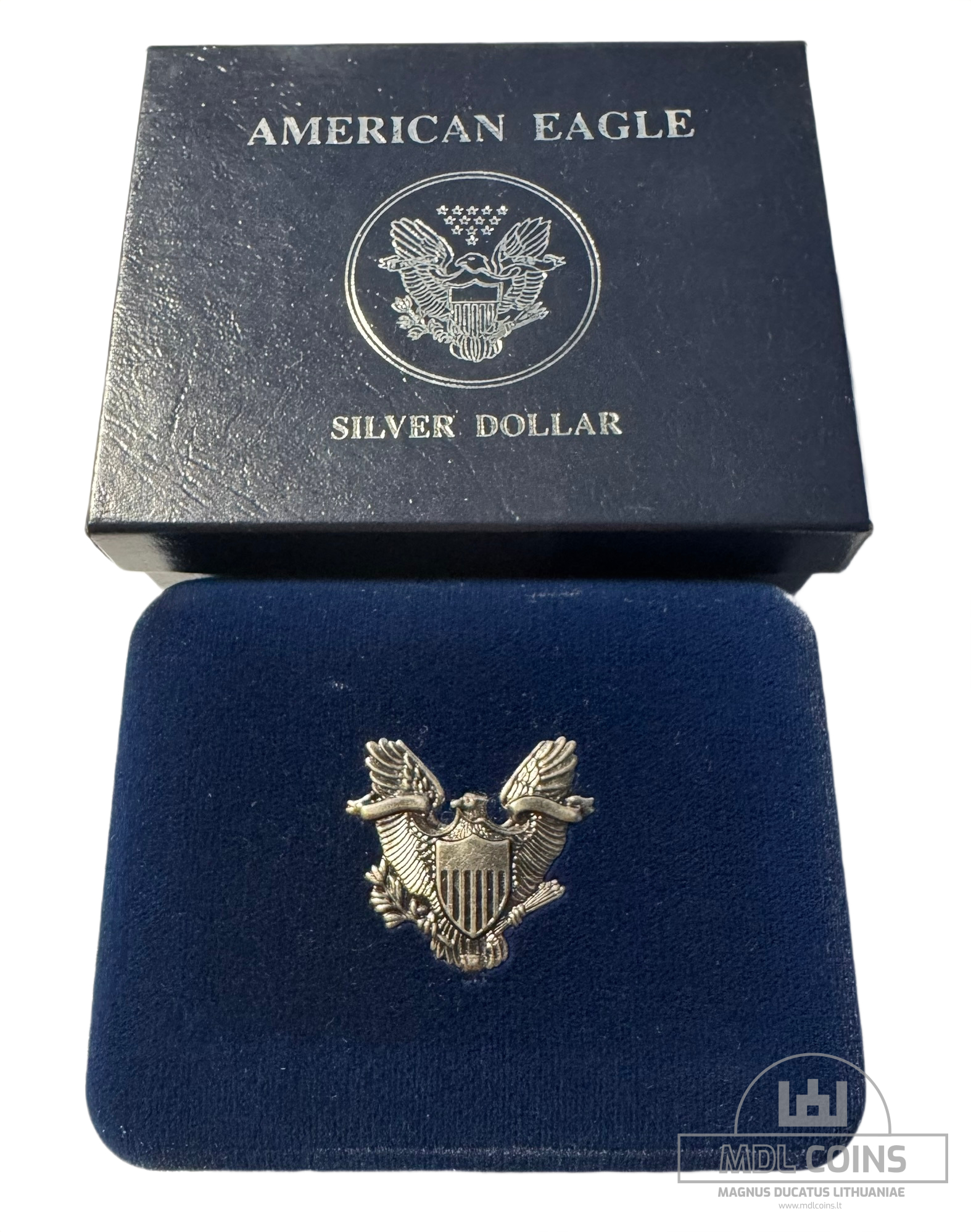 JAV - 2003 metų 1 doleris - "Silver Eagle" - Su dėžute - (Sidabras 999 / 31,1 g) - Image 4