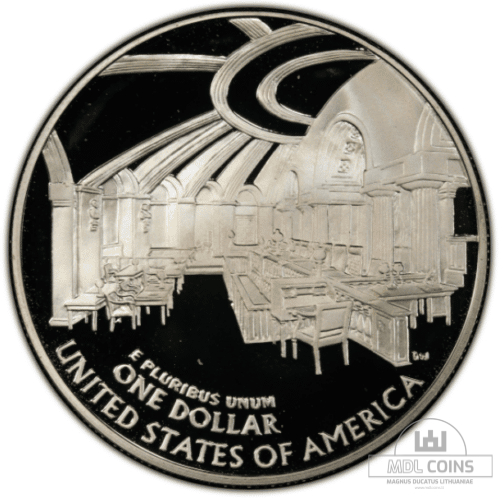 JAV - 2005 metų 1 doleris - "John Marshall" - (Sidabras 900 / 26,73 g) - Image 3
