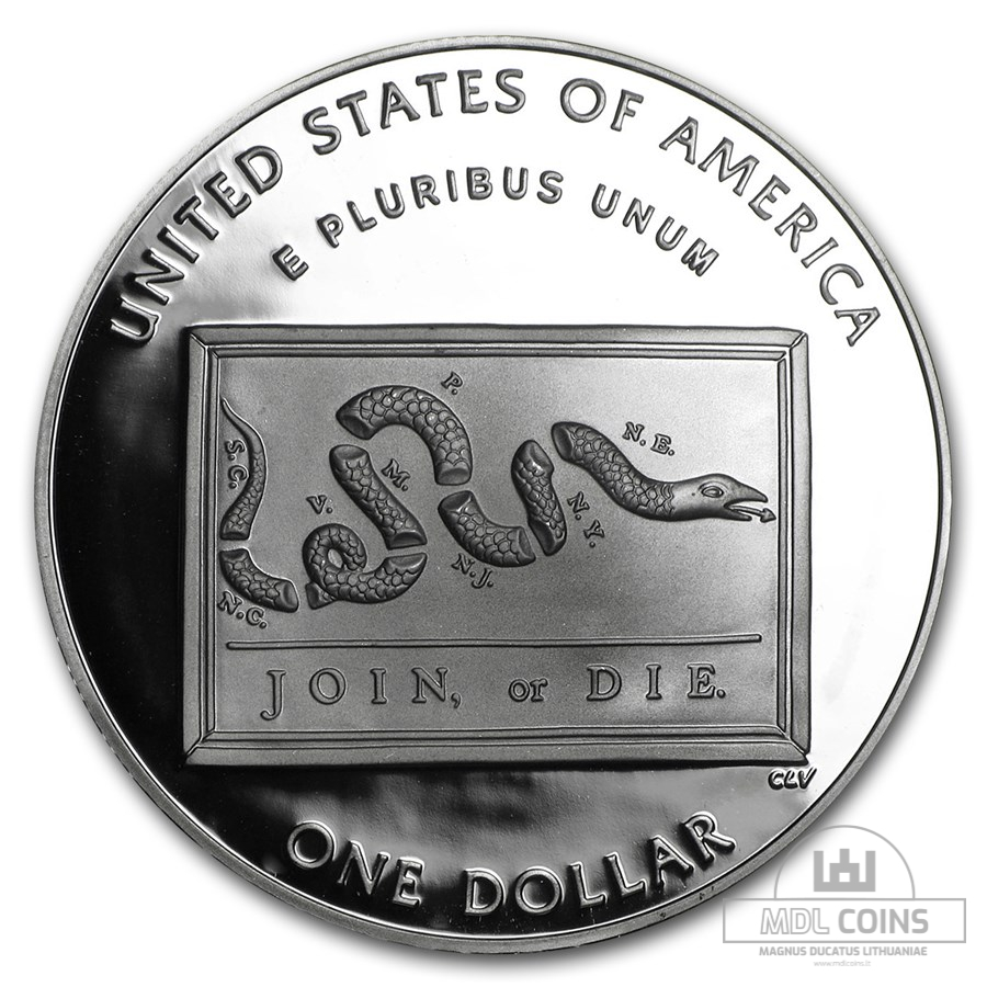 JAV - 2006 metų 1 doleris - "Benjamin Franklin" - (Sidabras 900 / 26,73 g) - Image 4