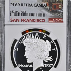 JAV - 2024 metų 1 doleris - "Taikos doleris" - NGC PF69 ULTRA CAMEO "SAN FRANCISCO" - (Sidabras 999 / 26,69 g)