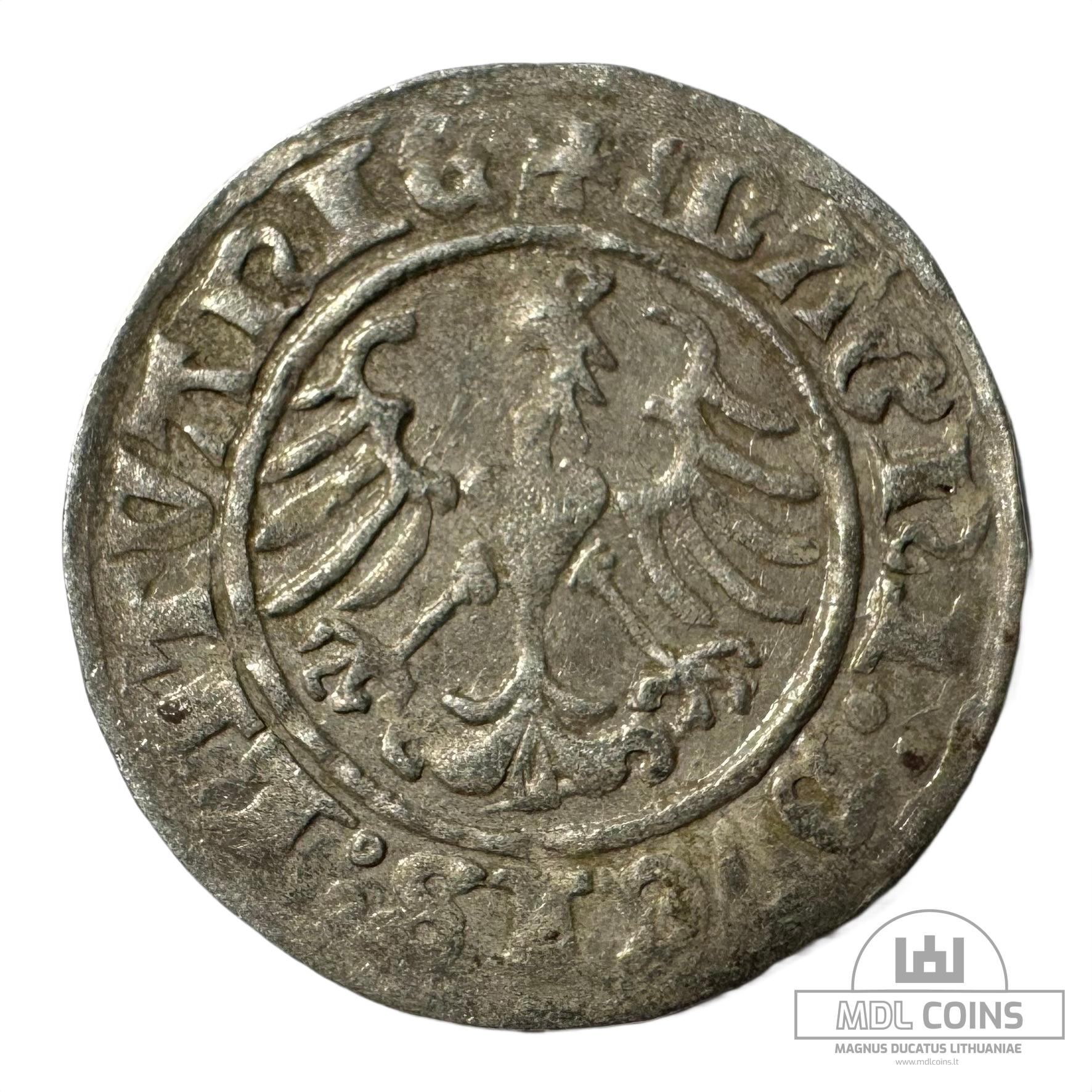 1510 metų Žygimanto Senojo 1/2 grašio - Katalogo nr. H36 B3 - Image 2