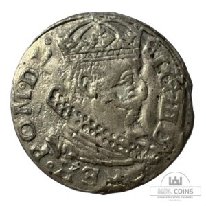 Alternative view of 1627 metų Žygimanto Vazos grašis