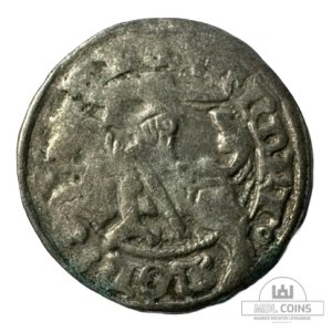 1501-1506 metų Aleksandro Jogailaičio 1/2 grašio - Gotika