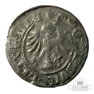 Alternative view of 1501-1506 metų Aleksandro Jogailaičio 1/2 grašio - Gotika