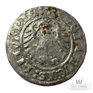 Alternative view of 1518 metų Žygimanto Senojo 1/2 grašio - Katalogo nr. H55 AG