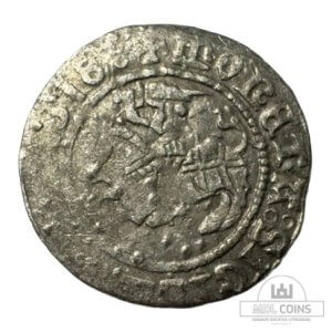 1518 metų Žygimanto Senojo 1/2 grašio - Katalogo nr. H52' - I retumas