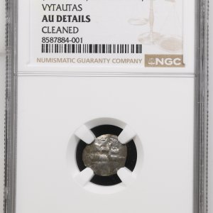 Alternative view of 1396-1401 metų Vytauto Didžiojo 1/2 grašio – „PECHIAT” – 6V tipas - NGC AU Details