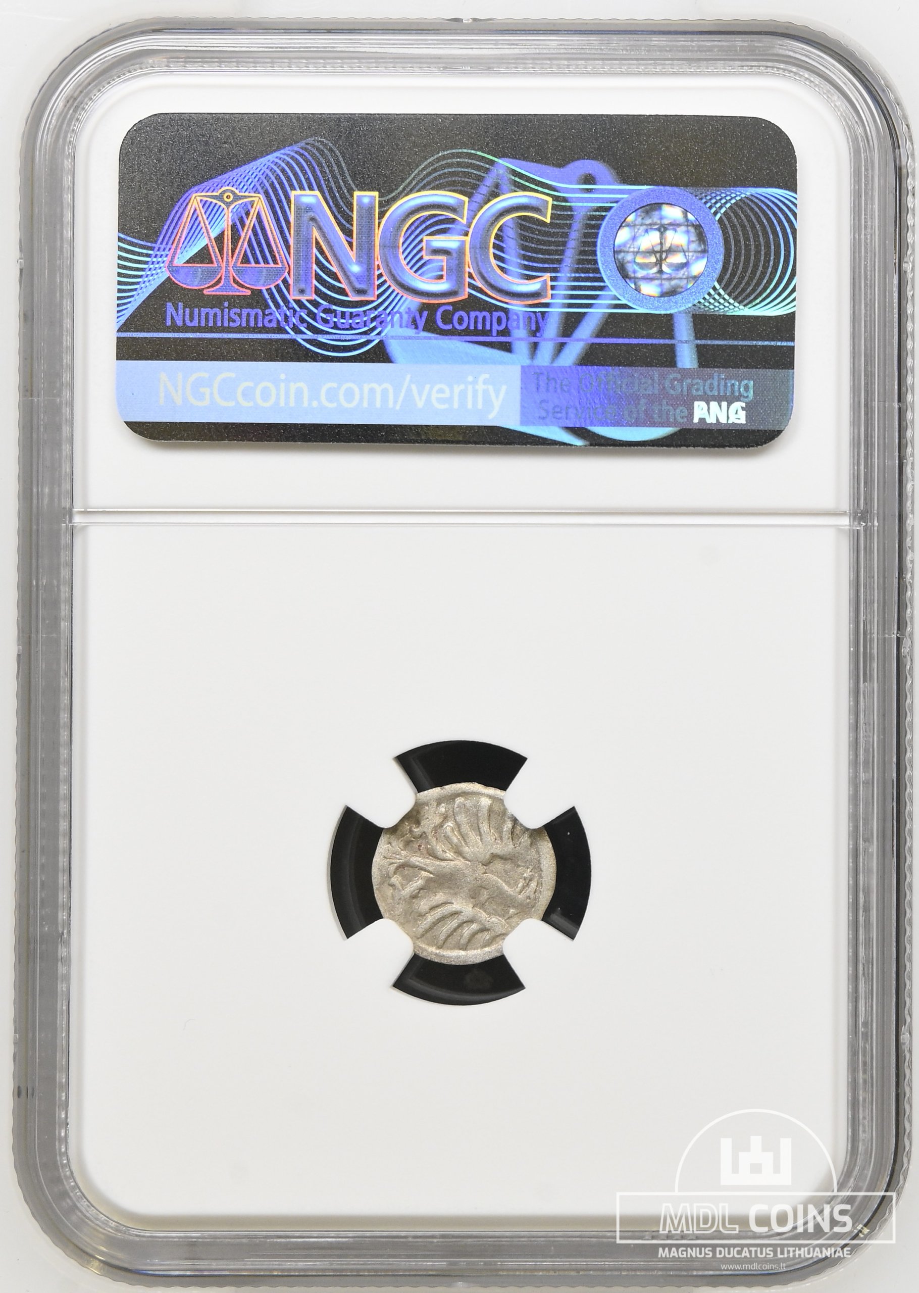 1498-1506 metų Aleksandro Jogailaičio denaras – Renesansas – NGC AU53 – (Sesija Nr.89 – Pabaiga 20260408 – 21.16 val. + 2 min. „Anti-sniping”) - Image 3