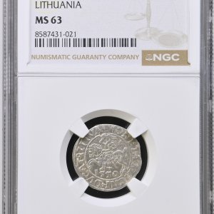 Alternative view of 1550 metų Žygimanto Augusto 1/2 grašio - NGC MS63