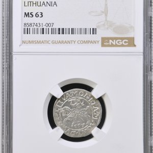 Alternative view of 1557 metų Žygimanto Augusto 1/2 grašio - NGC MS63