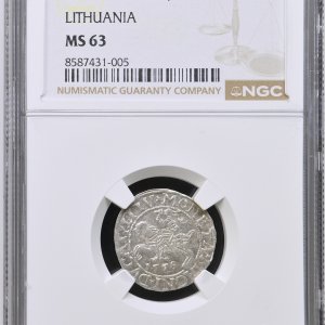 Alternative view of 1558 metų Žygimanto Augusto 1/2 grašio - NGC MS63