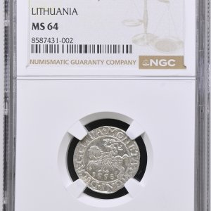 Alternative view of 1558 metų Žygimanto Augusto 1/2 grašio - NGC MS64