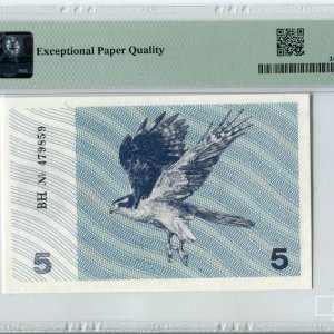 Alternative view of 1991 metų 5 talonai (su užrašu) - BH serija - PMG 66 Gem Uncirculated EPQ