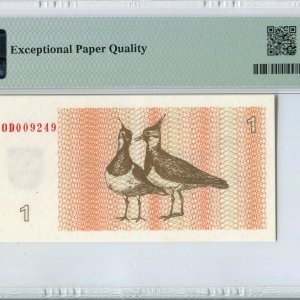 Alternative view of 1992 metų 1 talonas - OD serija - PMG 66 Gem Uncirculated EPQ