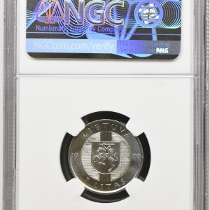 Alternative view of 1999 metų sertifikuotas 1 litas - "Baltijos kelias" - NGC MS65 – (Sesija Nr.90 – Pabaiga 20260414 – 21.54 val. + 2 min. „Anti-sniping”)