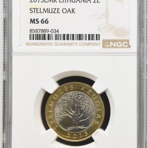 Alternative view of 2013 metų sertifikuotas proginių 2 litų komplektas - "Gamtos kūriniai" - MS66/66/65/65