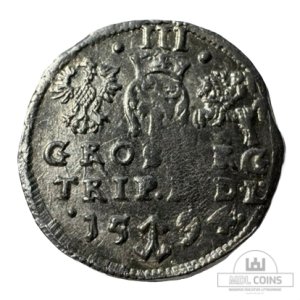 1594 metų Žygimanto Vazos 3 grašiai