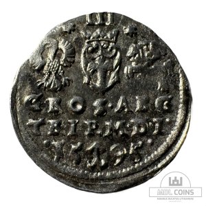 1595 metų Žygimanto Vazos 3 grašiai