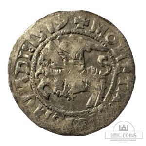 1519 metų Žygimanto Senojo 1/2 grašio - Katalogo nr. H65 B