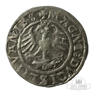 Alternative view of 1521 metų Žygimanto Senojo 1/2 grašio - Katalogo nr. H79 AH1 – (Sesija Nr.90 – Pabaiga 20260422 – 22.26 val. + 2 min. „Anti-sniping”)